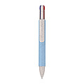 Recycled carton four-color ballpen Deborah, light blue