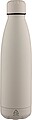 Recycled double-walled drinking bottle 500 ml Sunny, beige