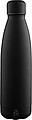 Recycled double-walled drinking bottle 500 ml Sunny, black