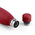 Recycled double-walled drinking bottle 500 ml Sunny, burgundy