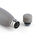 Recycled double-walled drinking bottle 500 ml Sunny, grey