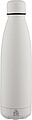Recycled double-walled drinking bottle 500 ml Sunny, white