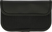 Recycled key and card pouch Ripple, black