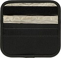 Recycled key and card pouch Ripple, black