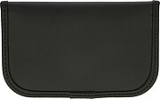 Recycled key and card pouch Ripple, black