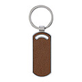 Recycled leather keychain Jill, brown