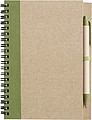 Recycled notebook. Pale green