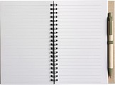 Recycled notebook. Pale green