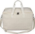 Recycled polycotton (330 gsm) cooler bag Luz, beige