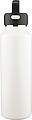 Recycled stainless steel double-walled bottle (600 ml) Mace, white