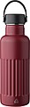 Recycled stainless steel double-walled drinking bottle (500 ml) Lior, burgundy