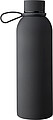 Recycled stainless steel double-walled drinking bottle (500 ml) Sena, black