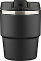 Recycled stainless steel double-walled mug (175 ml) Oli, black