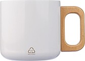 Recycled stainless steel double-walled mug 400 ml Dwight, white