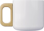 Recycled stainless steel double-walled mug 400 ml Dwight, white
