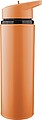 Recycled stainless steel drinking bottle (500 ml) Zeno, orange