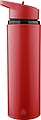 Recycled stainless steel drinking bottle (500 ml) Zeno, red