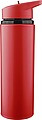 Recycled stainless steel drinking bottle (500 ml) Zeno, red