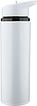 Recycled stainless steel drinking bottle (500 ml) Zeno, white