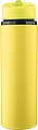 Recycled stainless steel drinking bottle (500 ml) Zeno, yellow