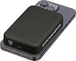 Recycled wireless charger powerbank Meno, black