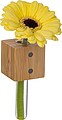 Refrigerator magnet with vase, beige