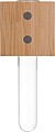 Refrigerator magnet with vase, beige