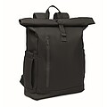 Rolltop laptop rucksack 600D, black