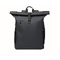 Rolltop laptop rucksack 600D, blue