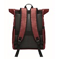 Rolltop laptop rucksack 600D, burgundy