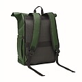 Rolltop laptop rucksack 600D, dark green