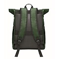 Rolltop laptop rucksack 600D, dark green