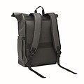 Rolltop laptop rucksack 600D, stone grey
