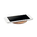 Round wireless charger bamboo