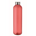 RPET bottle 1000ml, transparent red