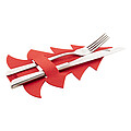 RPET Christmas cutlery holder set