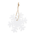 RPET Christmas tree ornament, snowflake