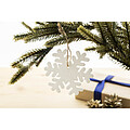 RPET Christmas tree ornament, snowflake
