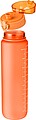 RPET drinking bottle (1000 ml) Brinley, orange