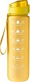 RPET drinking bottle (1000 ml) Brinley, yellow