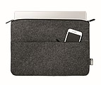 RPET felt zipped laptop bag