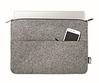 RPET felt zipped laptop bag