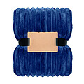 RPET fleece striped blanket