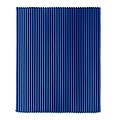RPET fleece striped blanket