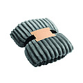 RPET fleece striped blanket