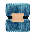 RPET fleece striped blanket