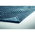 RPET fleece striped blanket