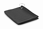 RPET golf towel with hook clip