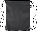 rPET polyester (210D) drawstring backpack, black
