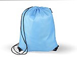 rPET polyester (210D) drawstring backpack, light blue